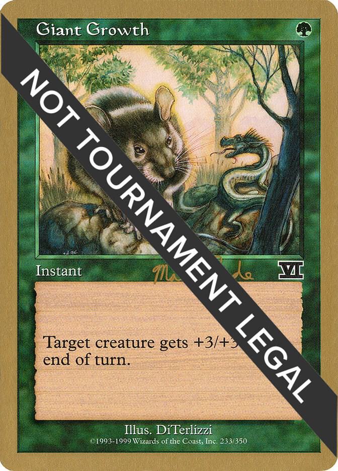 Giant Growth 1999 Matt Linde 6ED ml233/111 (World Championship Decks)  | Good Games Modbury