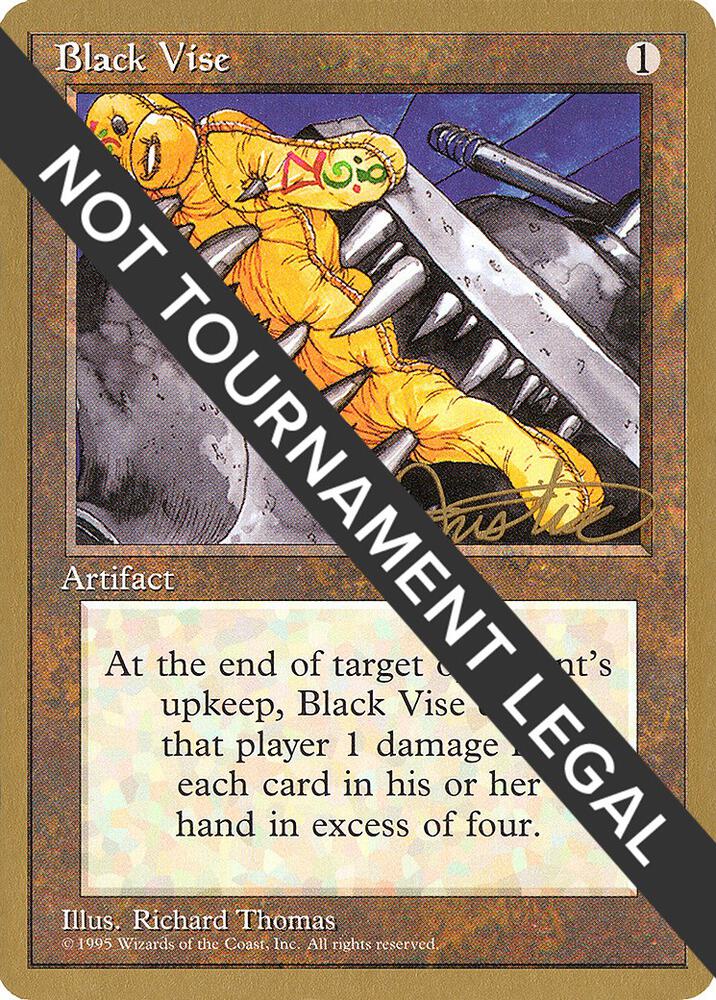 Black Vise 1996 Mark Justice 4ED mj299/308 (World Championship Decks)  | Good Games Modbury