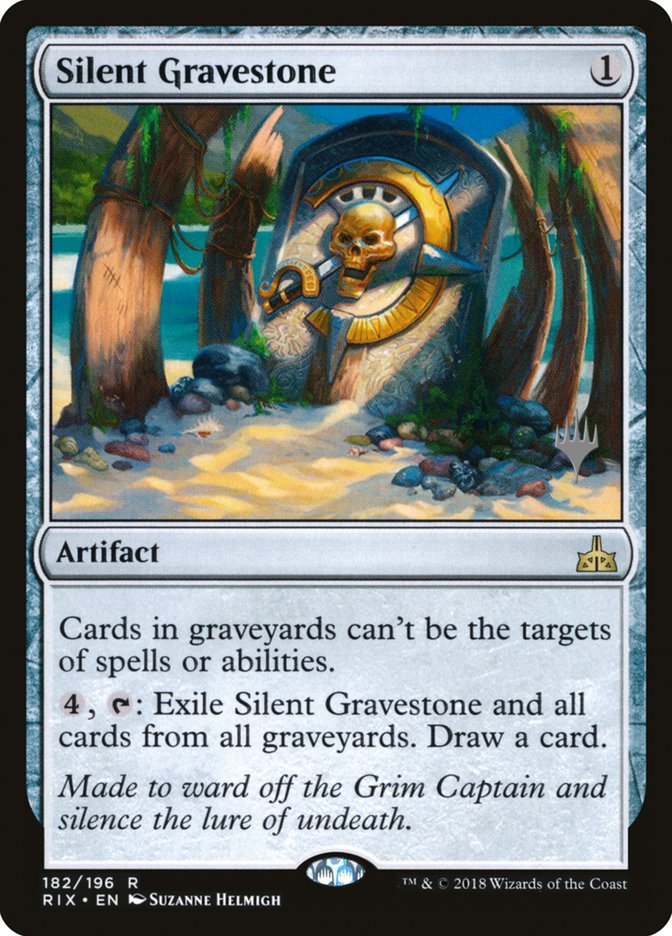 Silent Gravestone (Promo Pack) [Rivals of Ixalan Promos] | Good Games Modbury