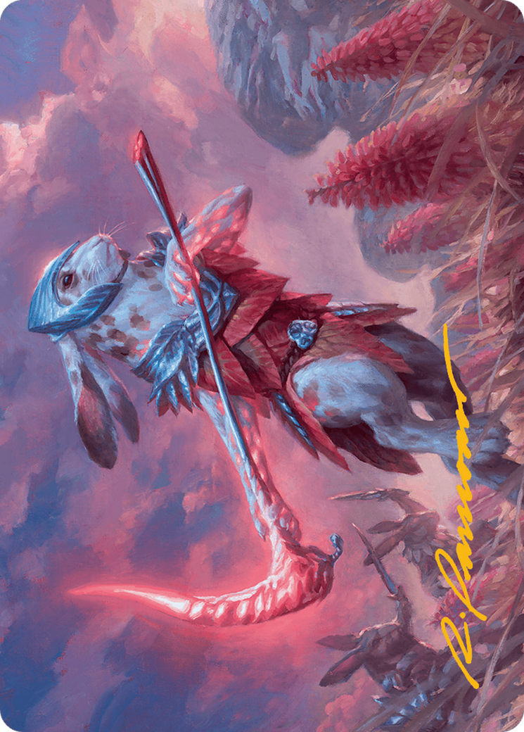 Baylen, the Haymaker Art Card (Gold-Stamped Signature) [Bloomburrow Art Series] | Good Games Modbury