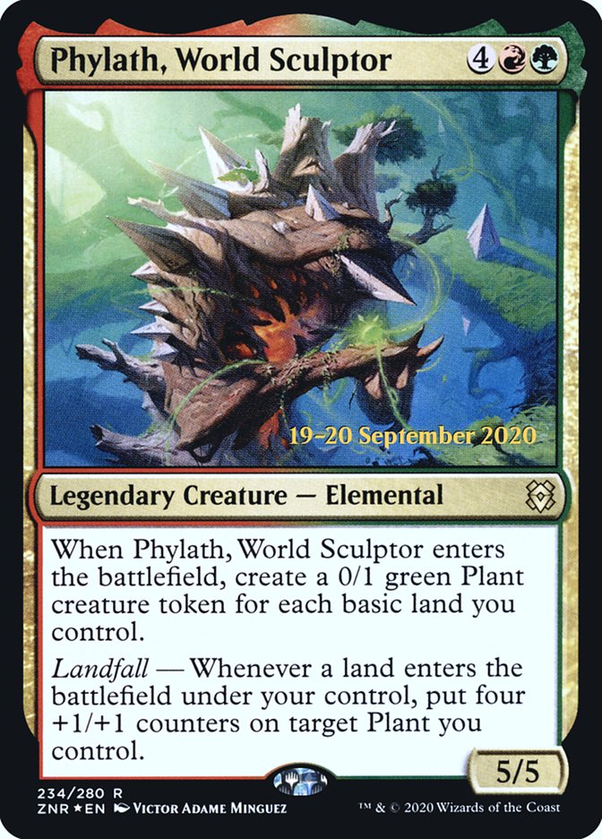Phylath, World Sculptor [Zendikar Rising Prerelease Promos] | Good Games Modbury