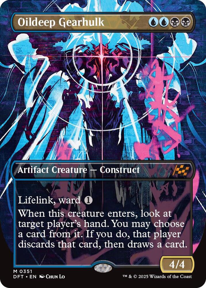 Oildeep Gearhulk 351/291 (Aetherdrift)  - Borderless Foil | Good Games Modbury
