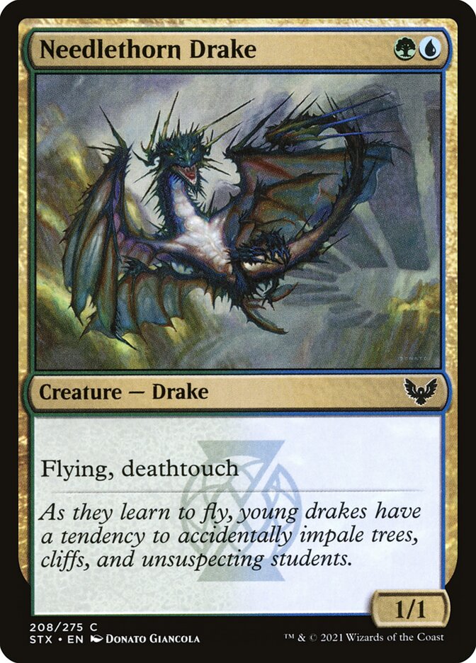 Needlethorn Drake 208/275 (Strixhaven: School of Mages)  - Foil | Good Games Modbury