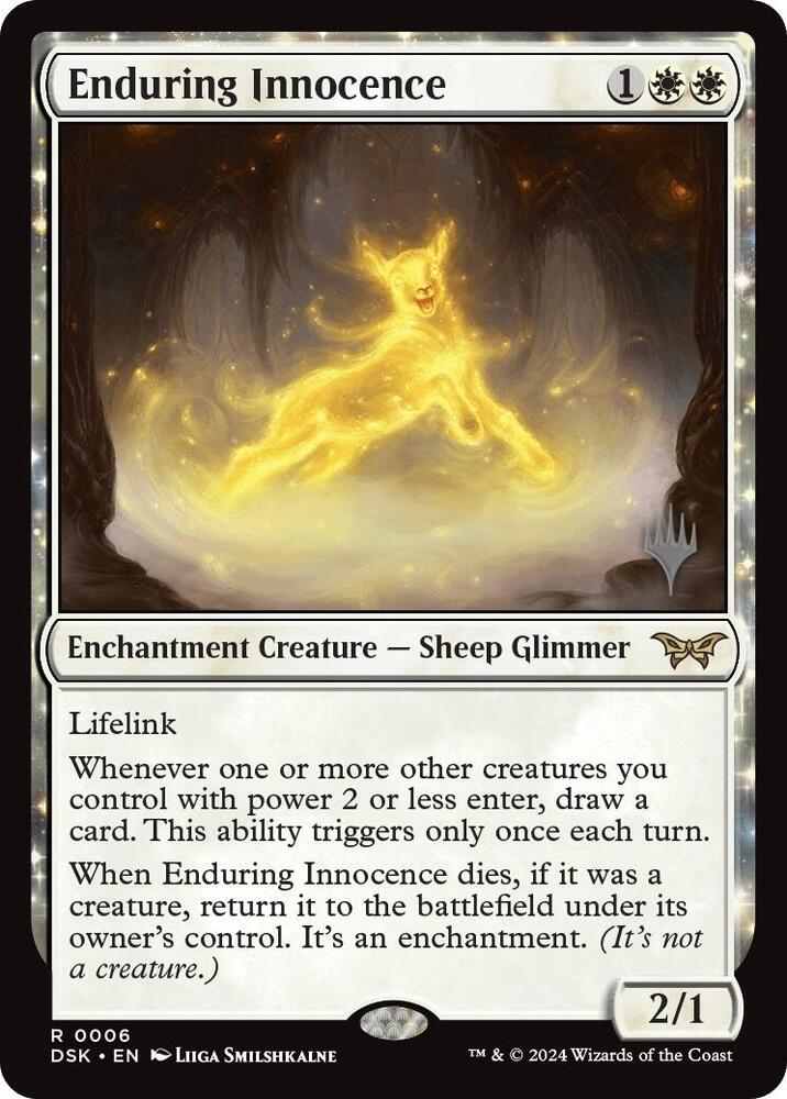 Enduring Innocence 6 (Promo Pack: Duskmourn: House of Horror)  - Foil | Good Games Modbury