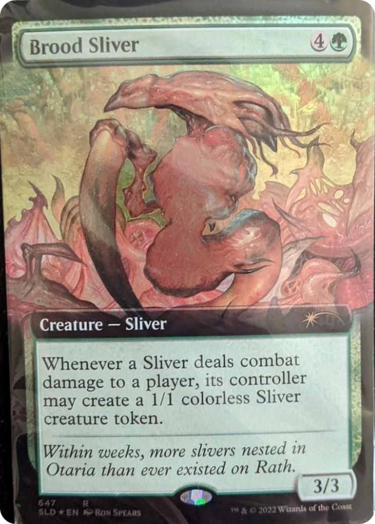 Brood Sliver (Extended Art) [Secret Lair Drop Promos] | Good Games Modbury