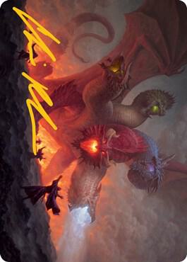 Tiamat Art Card Gold Stamped Signature 26 (Art Series: Adventures in the Forgotten Realms)  | Good Games Modbury