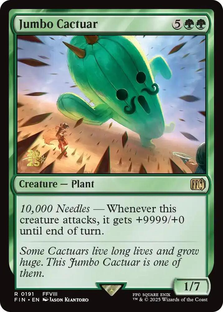 Jumbo Cactuar 191s/116 (Prerelease Cards)  - Foil | Good Games Modbury