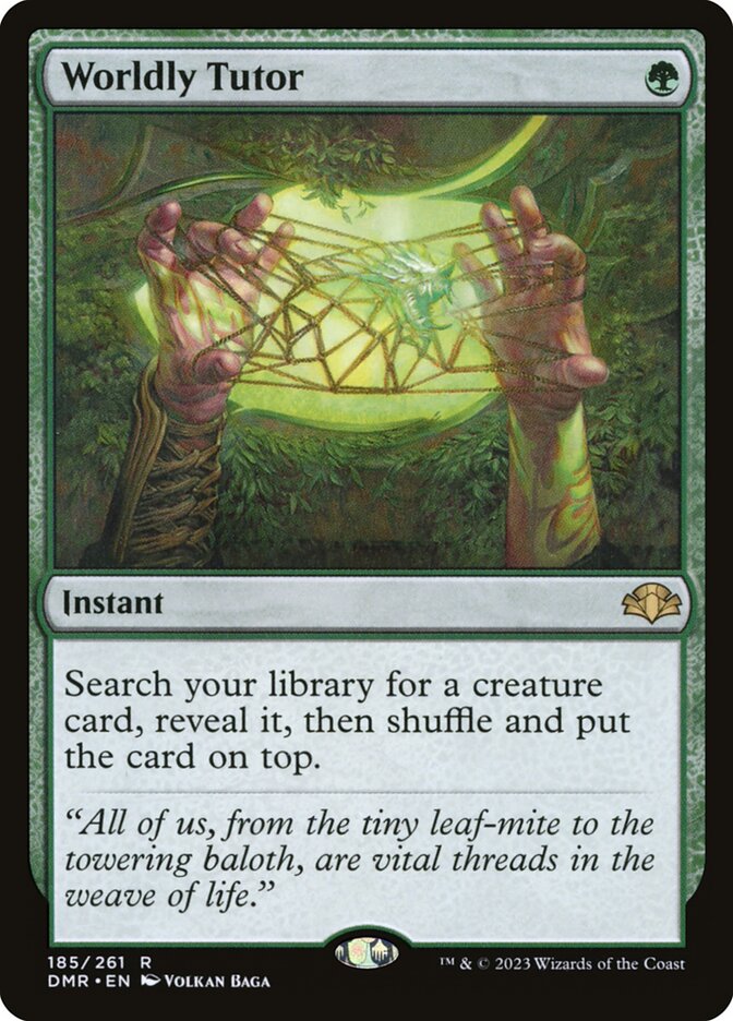 Worldly Tutor 185/261 (Dominaria Remastered)  - Foil | Good Games Modbury