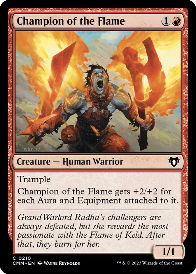 Champion of the Flame 210/451 (Commander Masters)  - Foil | Good Games Modbury