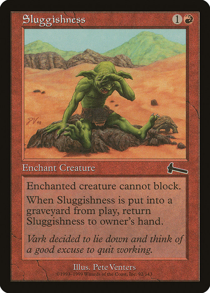 Sluggishness 92/143 (Urza's Legacy)  | Good Games Modbury