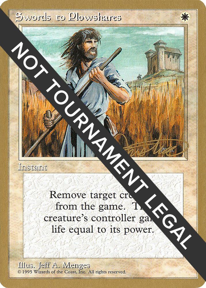 Swords to Plowshares 1996 Mark Justice 4ED mj52/308 (World Championship Decks)  | Good Games Modbury