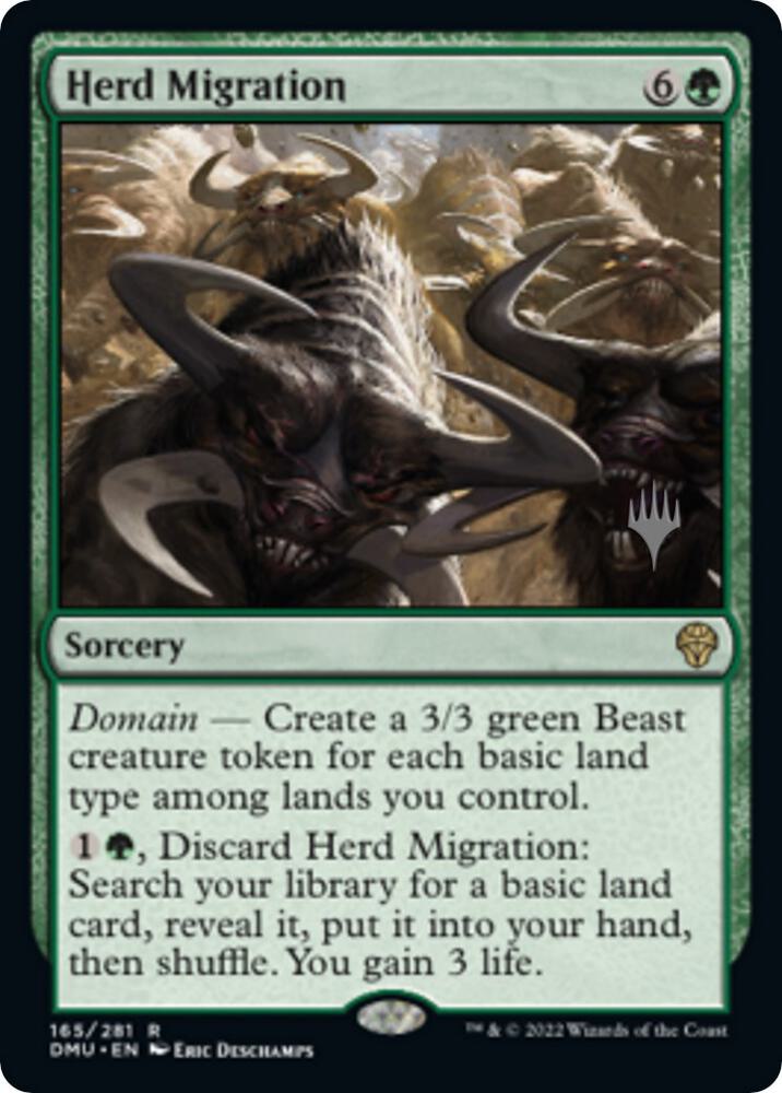 Herd Migration 165p/161 (Promo Pack: Dominaria United)  - Foil | Good Games Modbury