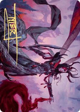 Drana the Last Bloodchief Art Card Gold Stamped Signature 54 (Art Series: Zendikar Rising)  | Good Games Modbury