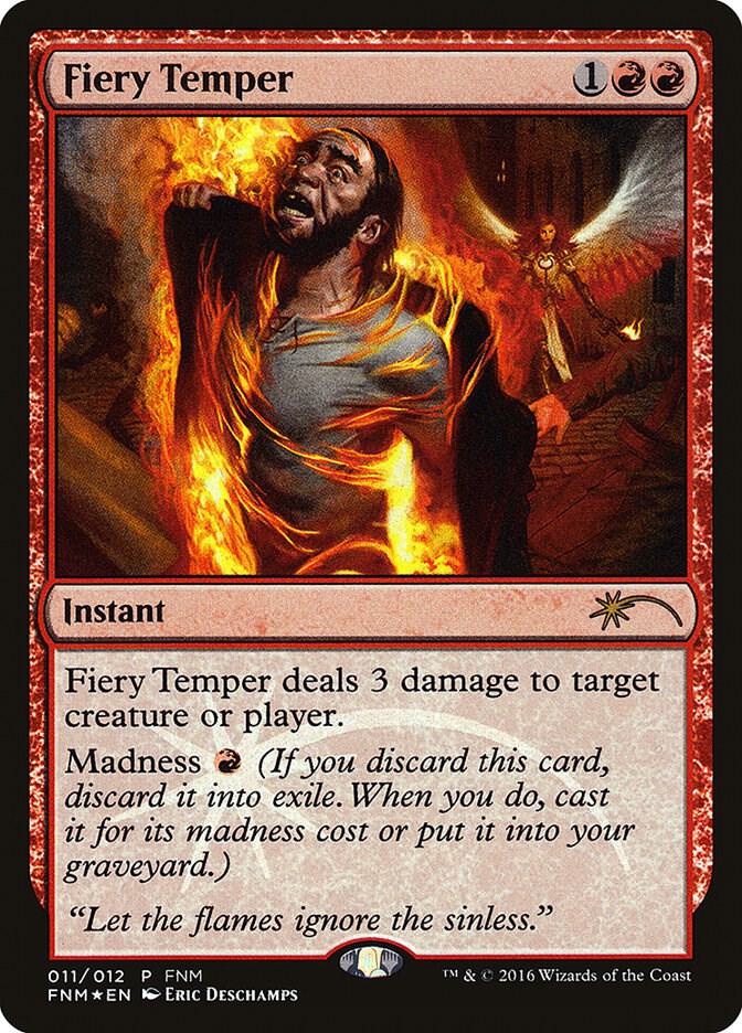 Fiery Temper 11 (FNM Promos)  - Foil | Good Games Modbury