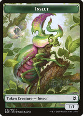 Illusion // Insect Double-Sided Token [Zendikar Rising Tokens] | Good Games Modbury
