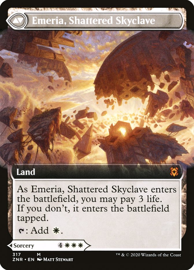 Emeria's Call // Emeria, Shattered Skyclave (Extended Art) [Zendikar Rising] | Good Games Modbury