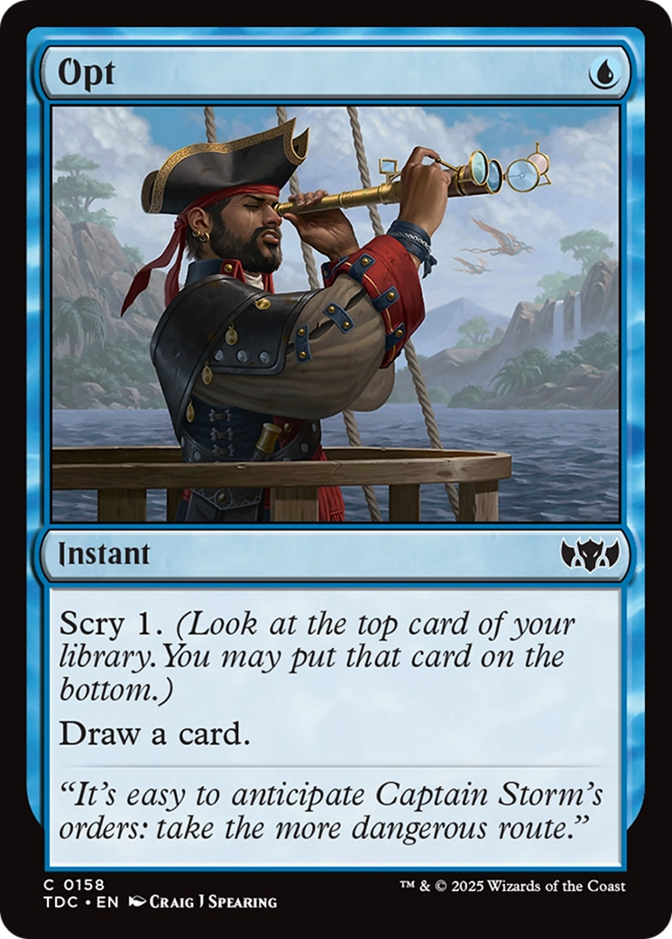 Opt [Tarkir: Dragonstorm Commander] | Good Games Modbury
