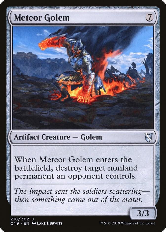 Meteor Golem 218/302 (Commander 2019)  | Good Games Modbury