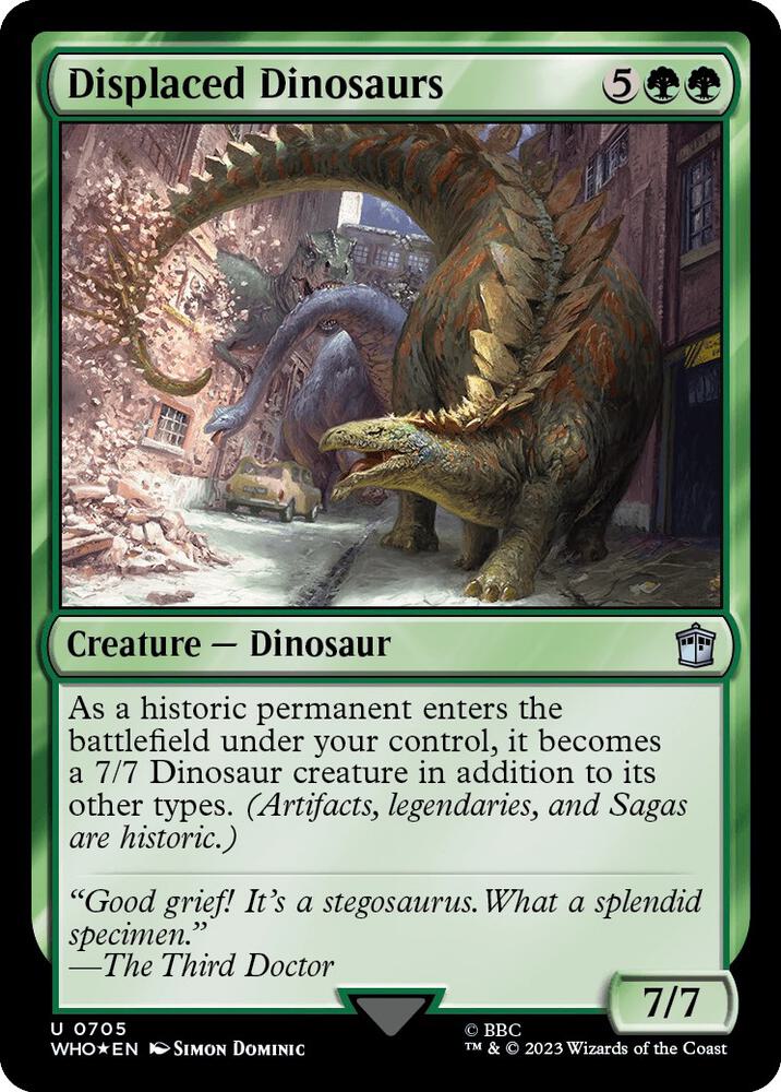 Displaced Dinosaurs 705/331 (Universes Beyond: Doctor Who)  - Surge Foil | Good Games Modbury