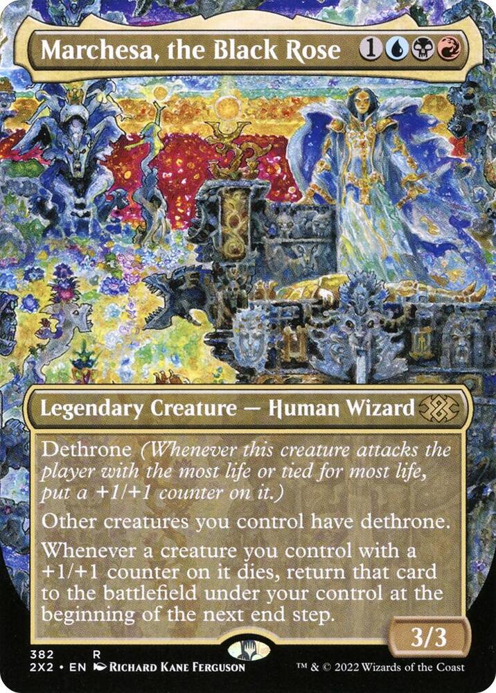 Marchesa the Black Rose Borderless 382 (Double Masters 2022)  - Foil | Good Games Modbury