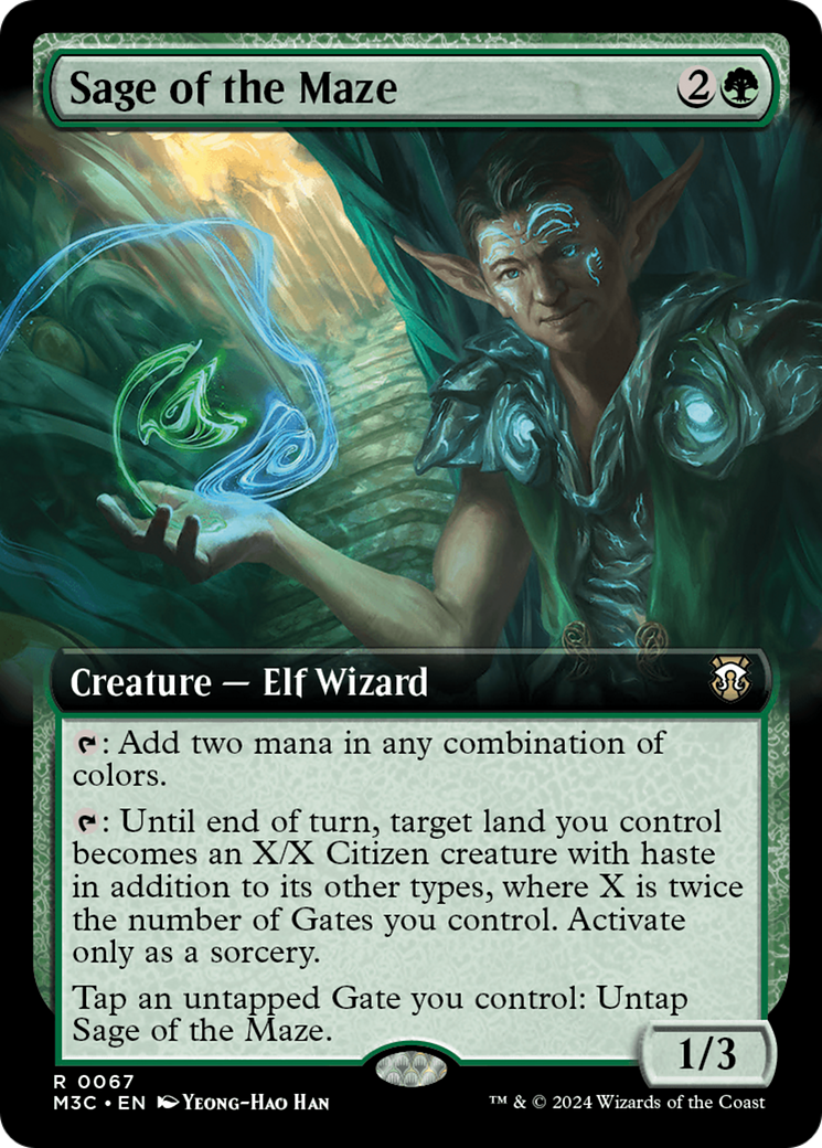 Sage of the Maze (Extended Art) [Modern Horizons 3 Commander] | Good Games Modbury