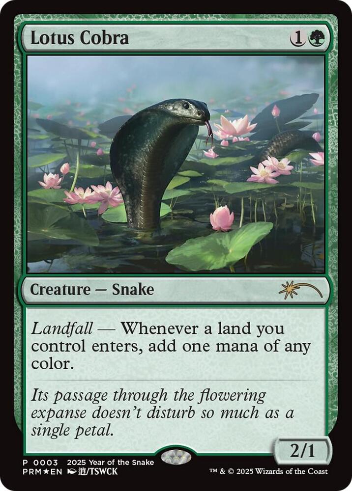 Lotus Cobra Year of the Snake 2025 3/5 (Standard Showdown Promos)  - Foil | Good Games Modbury