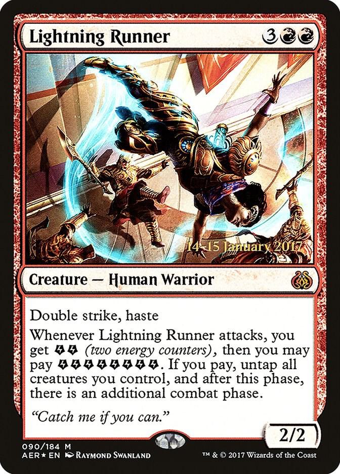 Lightning Runner 90s/65 (Prerelease Cards)  - Foil | Good Games Modbury