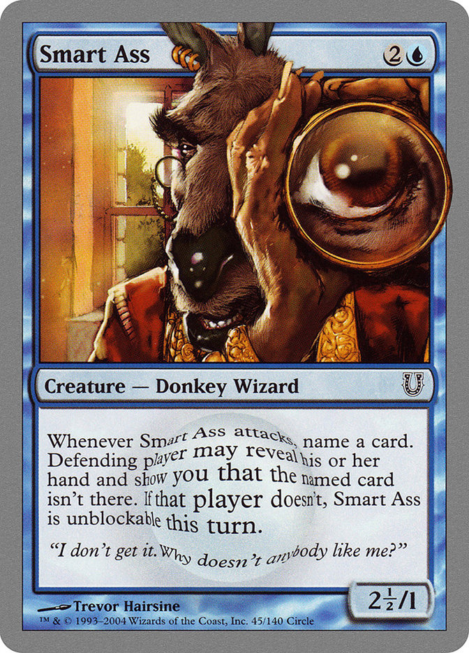 Smart Ass 45/140 (Unhinged)  - Foil | Good Games Modbury