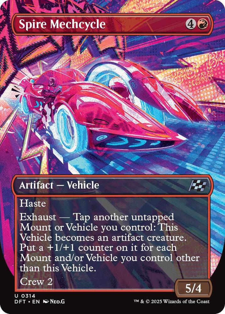 Spire Mechcycle 314/291 (Aetherdrift)  - Borderless Foil | Good Games Modbury