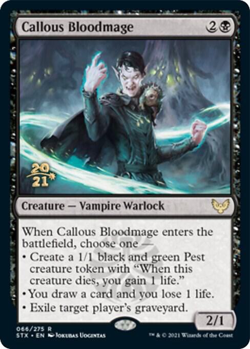 Callous Bloodmage 66s/180 (Prerelease Cards)  - Foil | Good Games Modbury