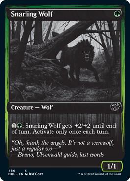 Snarling Wolf 486 486/534 (Innistrad: Double Feature)  | Good Games Modbury