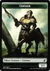 Centaur // Egg Double-Sided Token [Commander 2019 Tokens] | Good Games Modbury