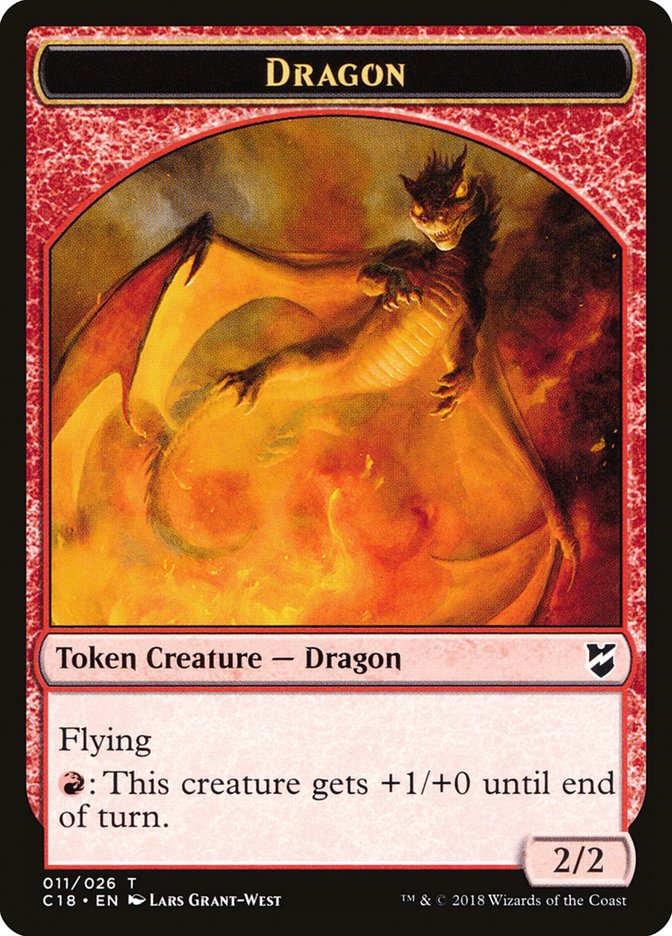 Dragon Token [Commander 2018 Tokens] | Good Games Modbury