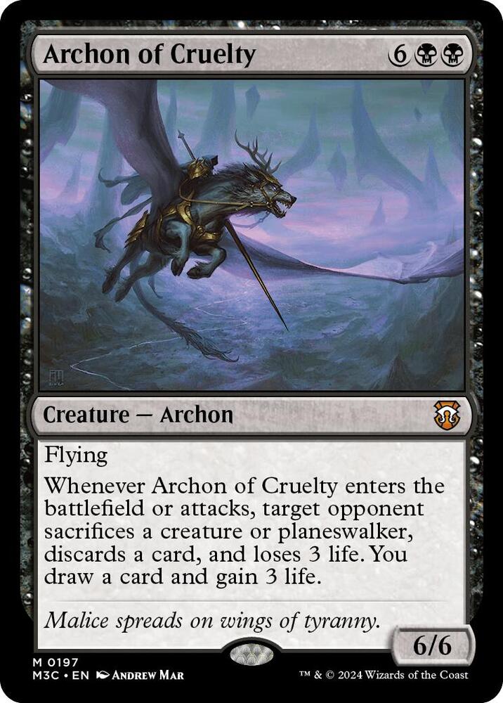 Archon of Cruelty 197/411 (Commander: Modern Horizons 3)  - Ripple Foil | Good Games Modbury
