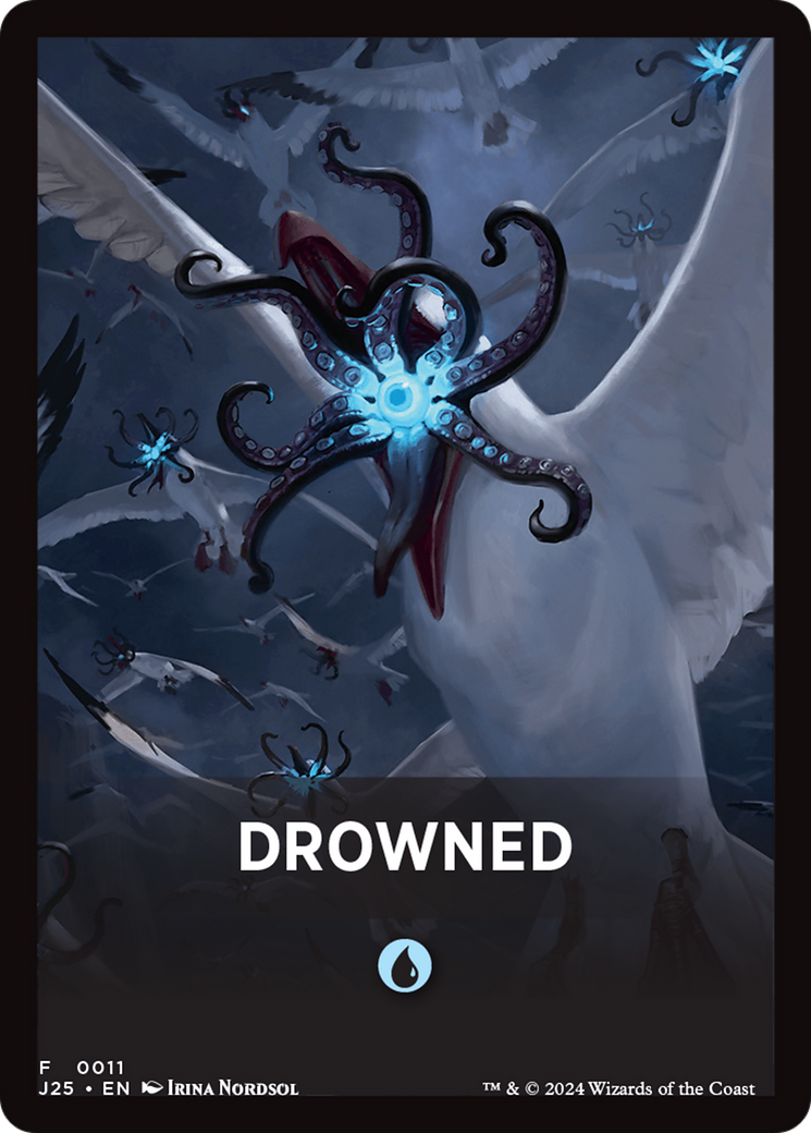 Drowned Theme Card [Foundations Jumpstart Front Cards] | Good Games Modbury
