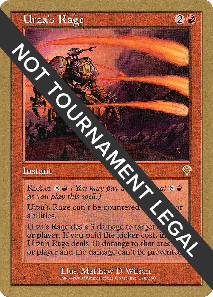 Urzas Rage 2001 Jan Tomcani INV jt178/138 (World Championship Decks)  | Good Games Modbury