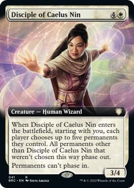 Disciple of Caelus Nin Extended Art 41/40 (Commander: The Brothers' War)  - Foil | Good Games Modbury