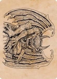 Cloister Gargoyle Showcase Art Card 65 (Art Series: Adventures in the Forgotten Realms)  | Good Games Modbury