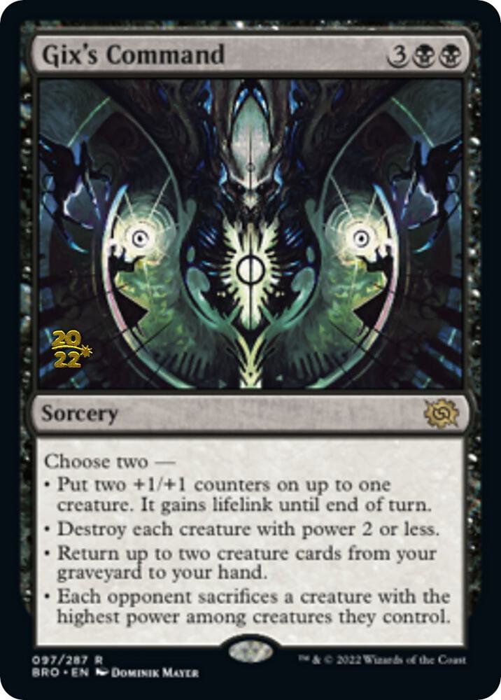 Gixs Command 97s/169 (Prerelease Cards)  - Foil | Good Games Modbury