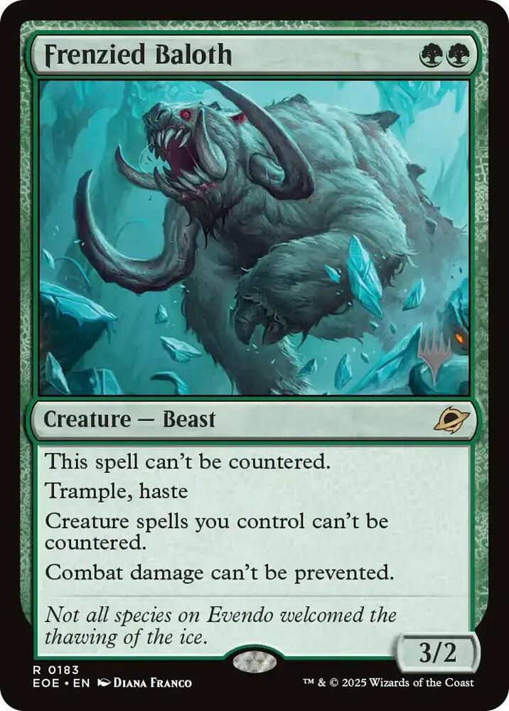 Frenzied Baloth 183 (Promo Pack: Edge of Eternities)  - Foil | Good Games Modbury