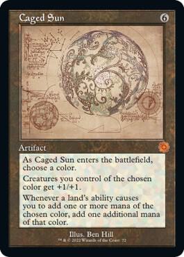 Caged Sun Schematic 72/63 (The Brothers' War: Retro Frame Artifacts)  - Foil | Good Games Modbury