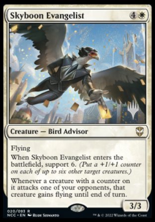 Skyboon Evangelist (Promo Pack) [Streets of New Capenna Commander Promos] | Good Games Modbury