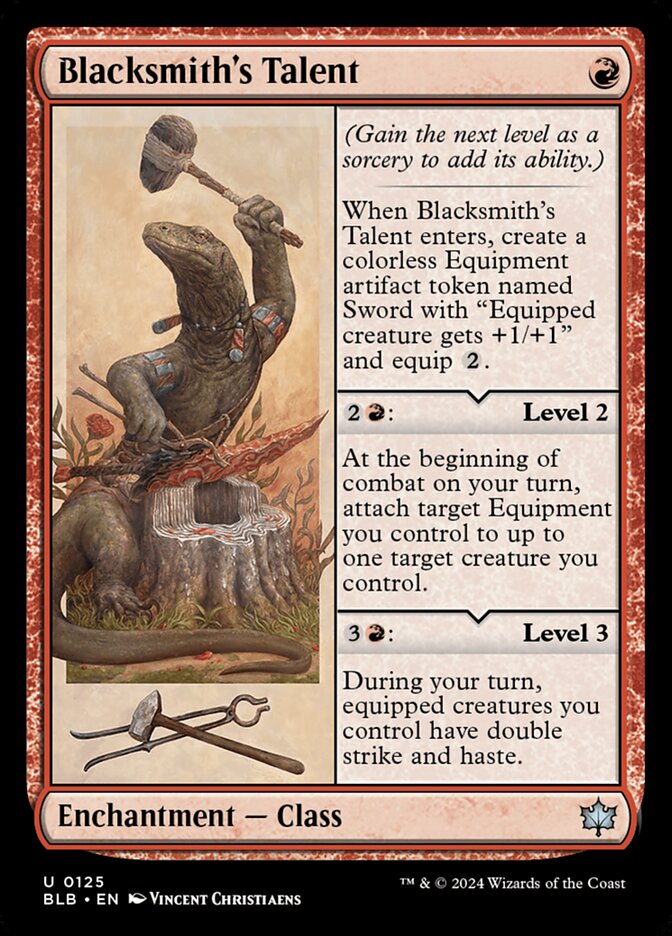 Blacksmith's Talent 125/281 (Bloomburrow)  - Foil | Good Games Modbury