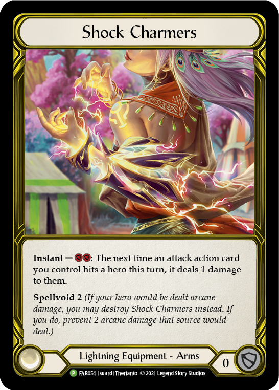 Shock Charmers (Golden) [FAB054] (Promo)  Cold Foil | Good Games Modbury