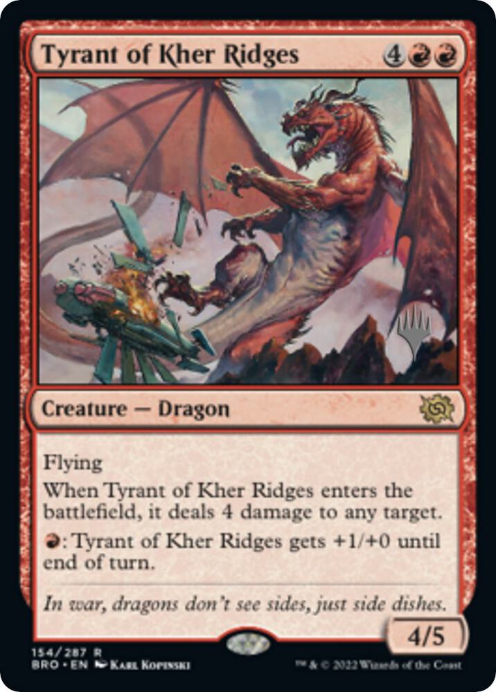 Tyrant of Kher Ridges 154p/169 (Promo Pack: The Brothers' War)  | Good Games Modbury