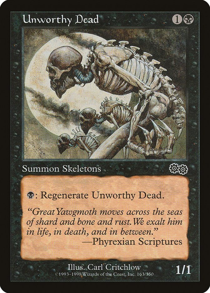 Unworthy Dead 163/350 (Urza's Saga)  | Good Games Modbury