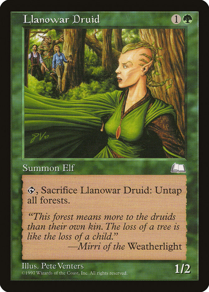 Llanowar Druid [Weatherlight] | Good Games Modbury