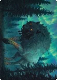 Sarulf Realm Eater Art Card 65 (Art Series: Kaldheim)  | Good Games Modbury