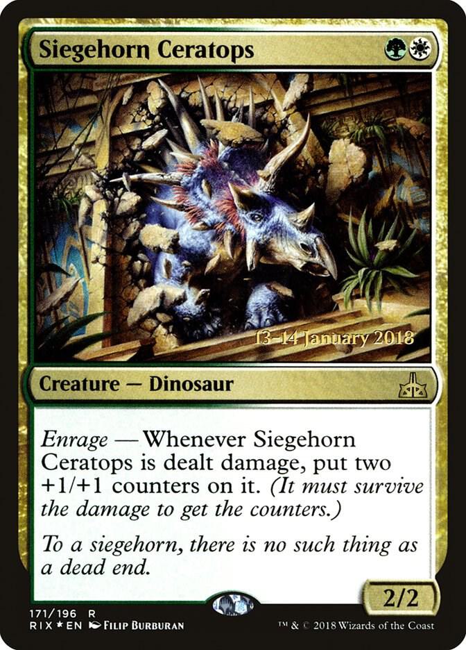Siegehorn Ceratops 171s/98 (Prerelease Cards)  - Foil | Good Games Modbury