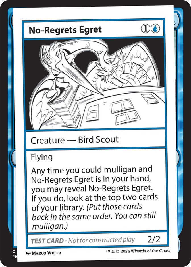 No-Regrets Egret 533/390 (Mystery Booster 2 Playtest Cards)  | Good Games Modbury